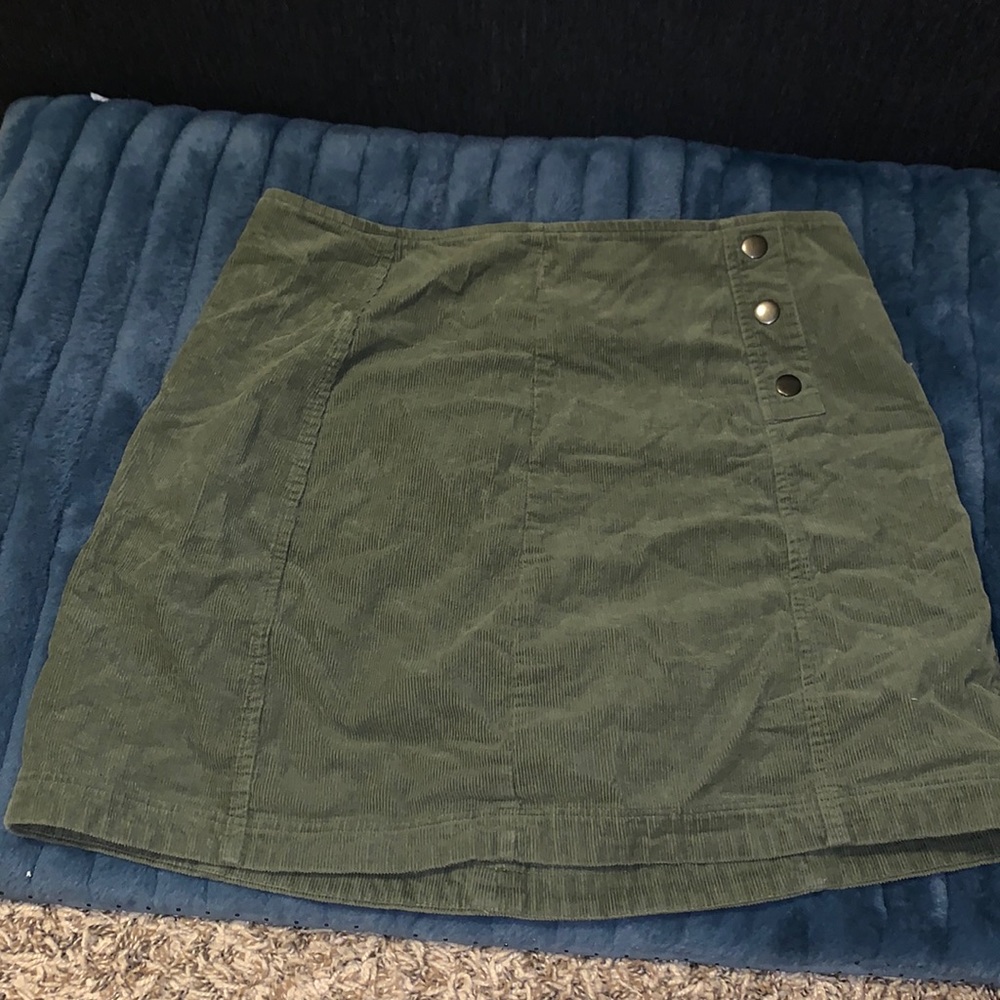 green skirt